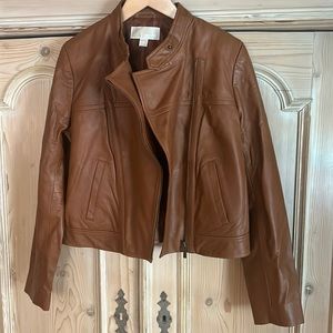 NWT Michael Kors real leather jacket blazer